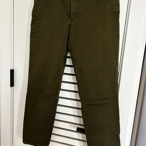 Mens Banana Republic Green Chinos slim cut waist 34 length 32